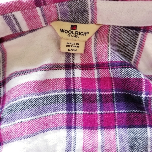 Woolrich Pink/Purple Plaid Button Down Flannel - Picture 15 of 15